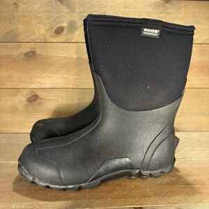 Bogs classic mid men size 11 shoes black waterproof insulated snow boots
